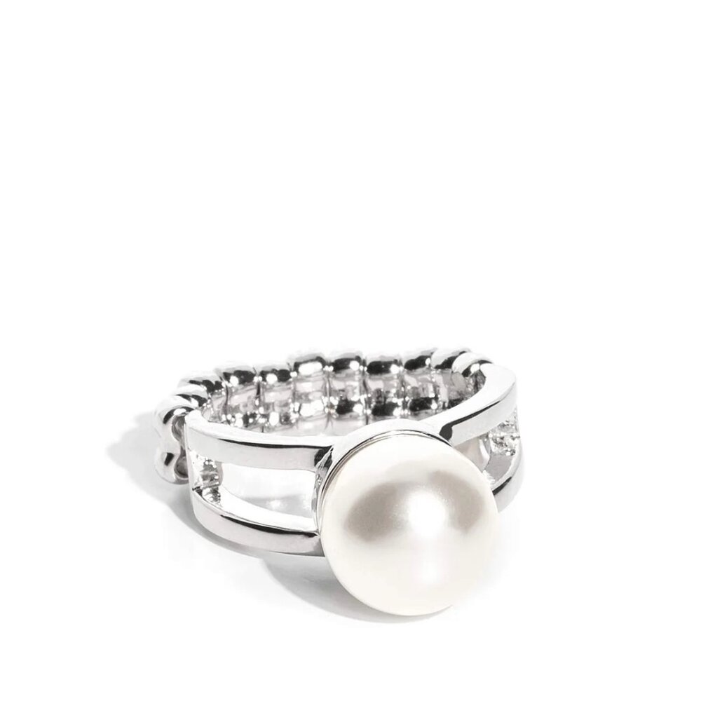 Paparazzi Jewelry Accessories - All American PEARL - White Ring - Vintage - Picture 4 of 4